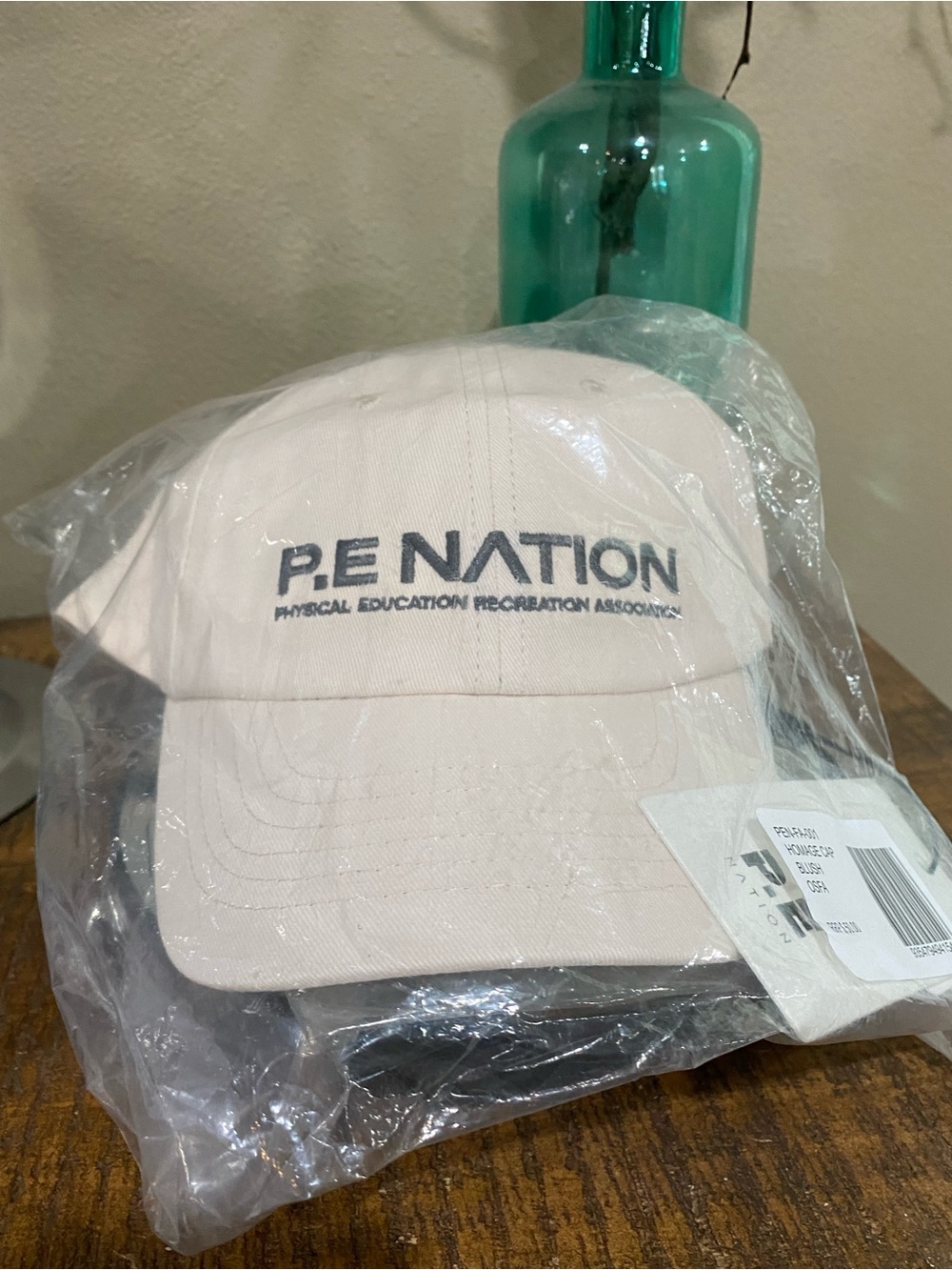 P.E NATION Beige Logo Baseball Cap, new!